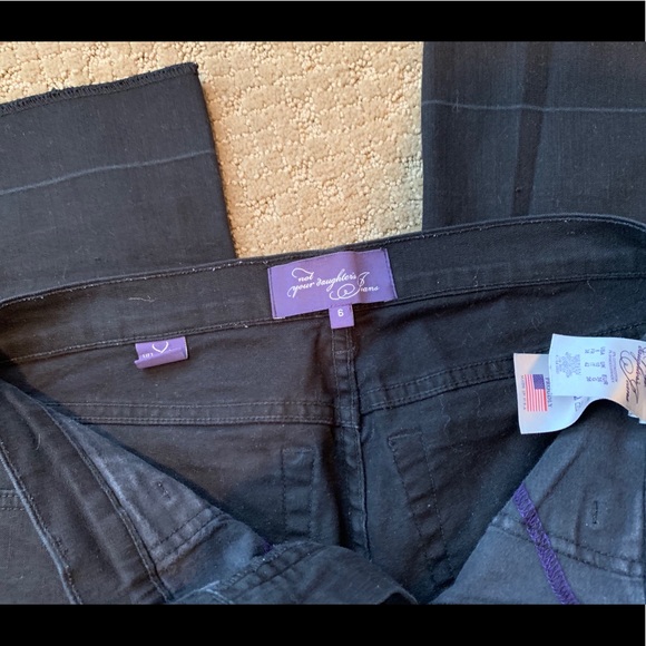 NYDJ lift & tuck crop jean black size 6 - Picture 4 of 8